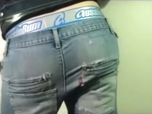Aussiebum tease cock jeans asstoy jizz