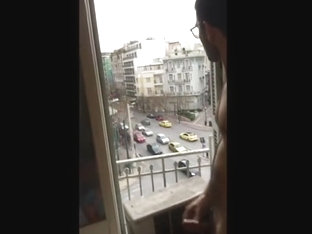 Hotel Balcony Jerking Athens Greece